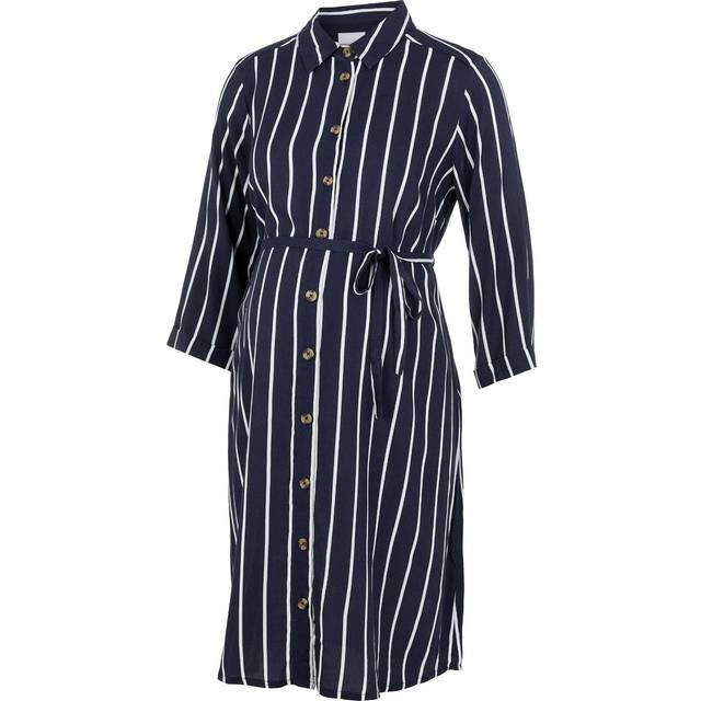 MAMALICIOUS Mamma Licious kvinnlig amningsklänning MLSINEM randig, Marinblå blazer 2, XS