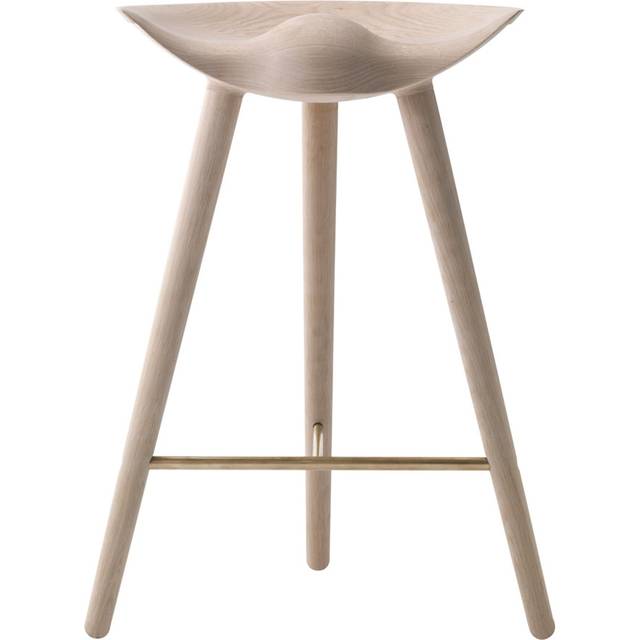 Audo Copenhagen ML 42 barpall soap treated oak, brass - Beige