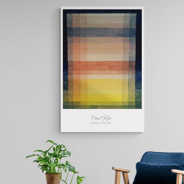 Architecture of the Plain by Paul Klee - Wrapped Canvas Art Prints (81cm H x 61cm W x 5cm D)