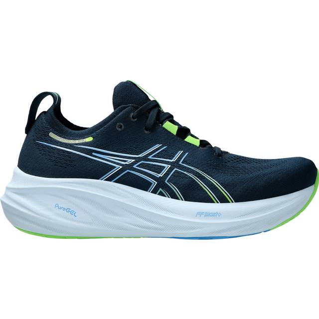 ASICS Herr Gel-Nimbus 26 sneakers, Fransk blå elektrisk lime, 47 EU