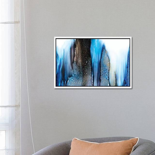 Magnetic - Painting Print on Canvas - White Framed (45.72cm H x 66.04cm W x 3.81cm D)