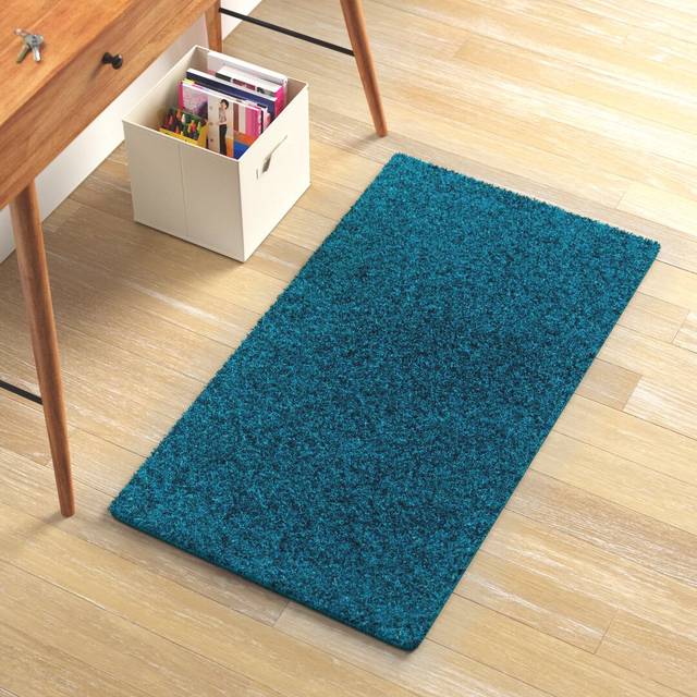 Wayfair Basics™ Verona Tufted Teal Area Rug Teal Rectangle 80 x 150cm