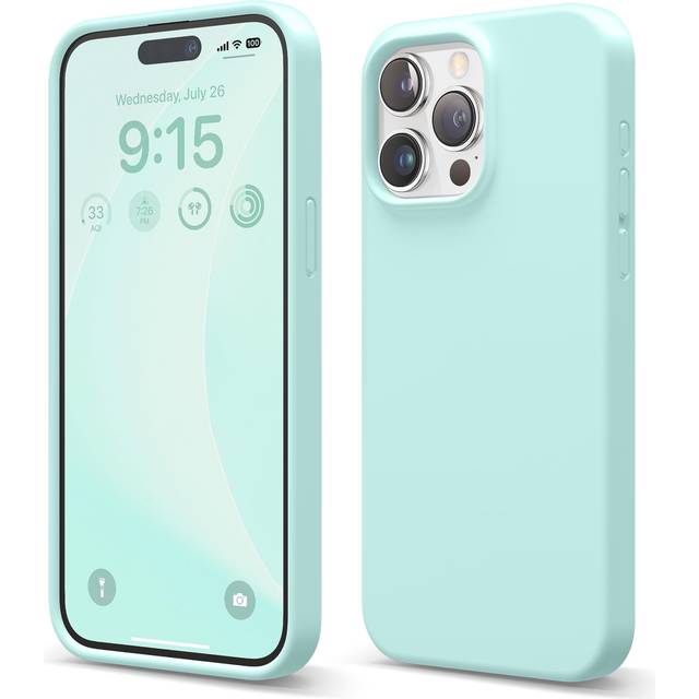 elago Compatible with iPhone 15 Pro Max Case  Liquid Silicone Case  Full Body Protective Cover  Shockproof  Slim Phone Case  Anti-Scratch Soft Microfi