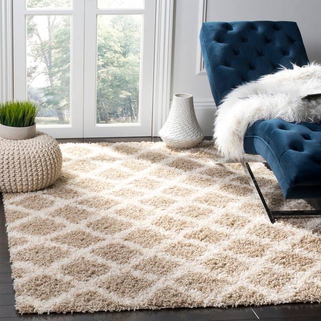 Atchison Power Loom Beige/Ivory Rug (Rectangle 90 x 150cm)