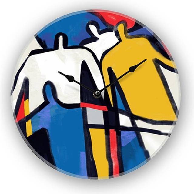 Pinellas 29cm Wall Clock - Colourful (29cm W X 29cm H X 4cm D)