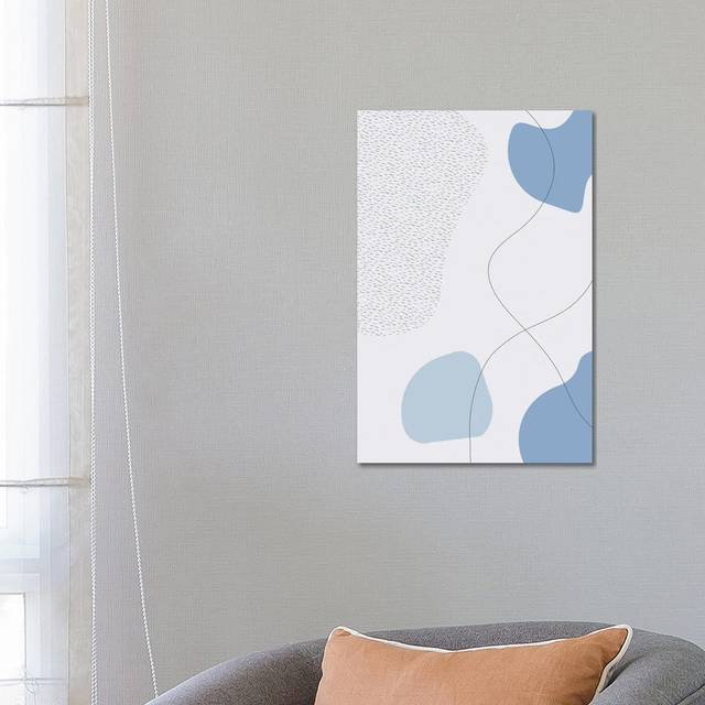 Mid-Century Modern III | Blue - Wrapped Canvas Graphic Art on Canvas (66.04cm H x 45.72cm W x 1.905cm D)