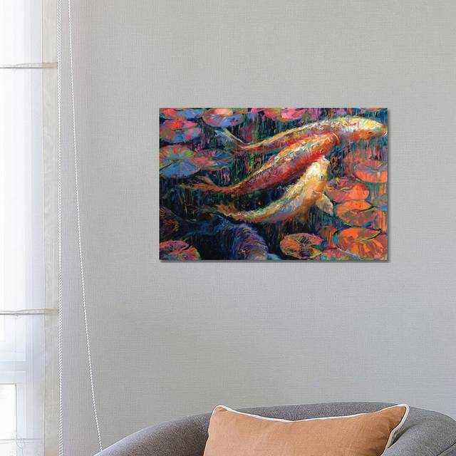 Japanese Inks by Iris Scott - Wrapped Canvas Graphic Art (66.04 cm H x 45.72 cm W x 1.91 cm D)