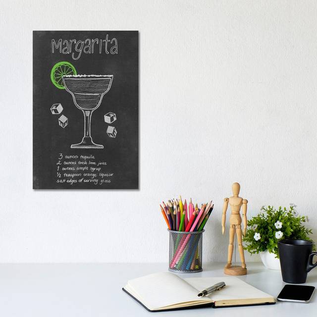 Chalkboard Cocktails Collection II by Grace Popp - Wrapped Canvas Painting (66.04cm H x 45.72cm W x 1.91cm D)