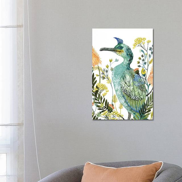 Green Bird by Lesia Binkin - Wrapped Canvas Gallery-Wrapped Canvas GiclÃ©e (66.04cm H x 45.72cm W x 3.81cm D)