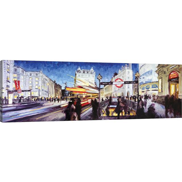 Piccadilly Circus II by Roger Disney - Wrapped Canvas Art Prints (152.4 cm H x 50.8 cm W x 3.175 cm D)