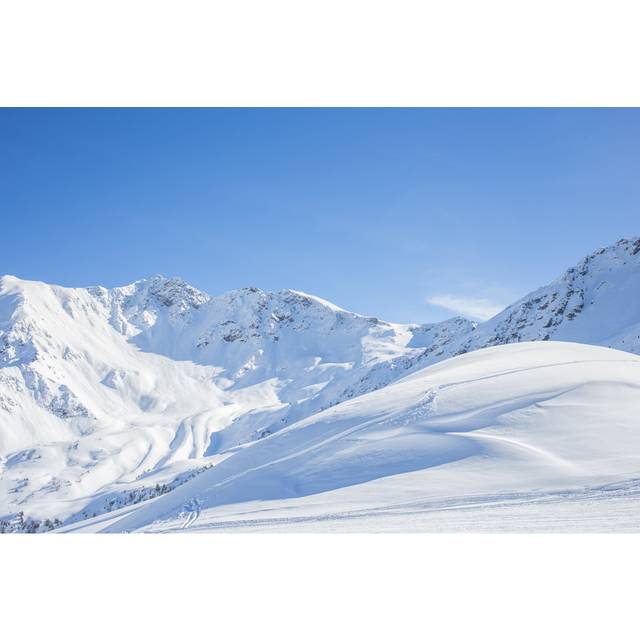 Spectacular Winter Scenery With Mountain Range (20cm H x 30cm W)