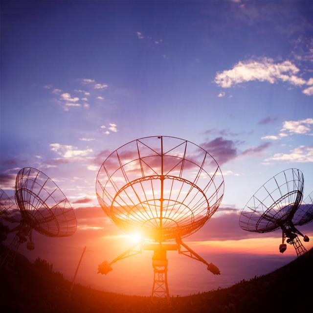 Chenai Satellite Dishes Antenna by Zhudifeng - Wrapped Canvas Photograph (51cm H x 51cm W x 3.8cm D)