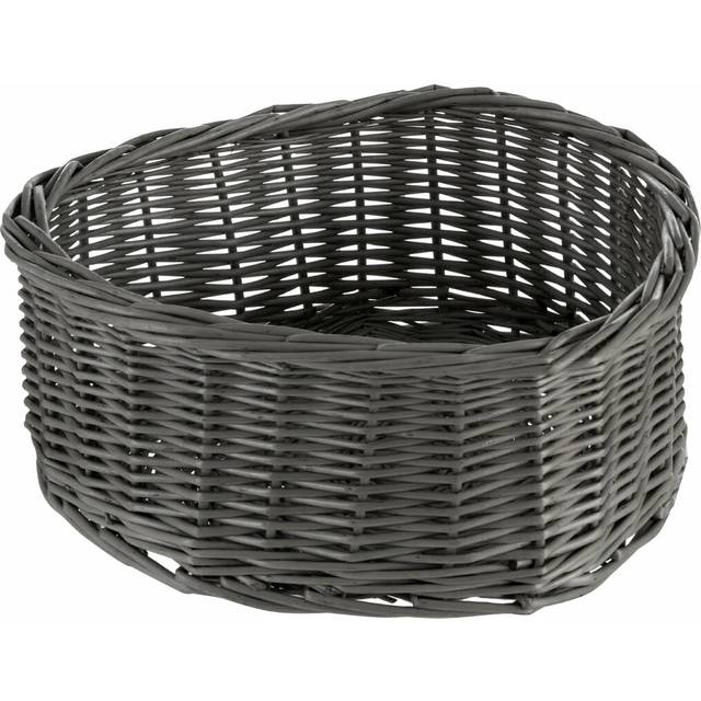 Heart Shaped Wicker Basket - Brown