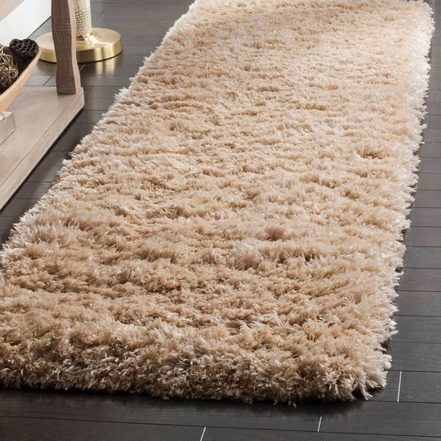 Aubre Solid Colour Light Beige Area Rug (Runner 63.5 x 243.84cm)