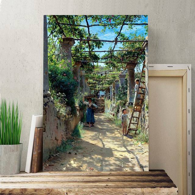 'Capri' by Peder Mork Monsted Painting Print on Canvas (60cm H x 40cm W)