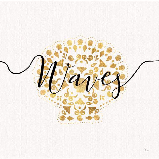 Sea Charms III by Veronique Charron - Wrapped Canvas Graphic Art (91cm H x 91cm W)