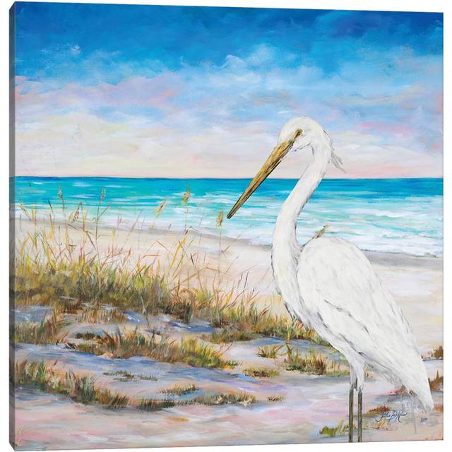 Egret On The Beach DRC102-1PC3 (45.72cm H x 45.72cm W)