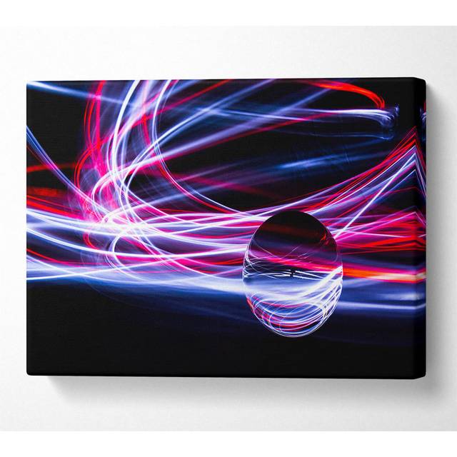 Light Painting Orb - Wrapped Canvas Graphic Art (81cm H x 121.9cm W)