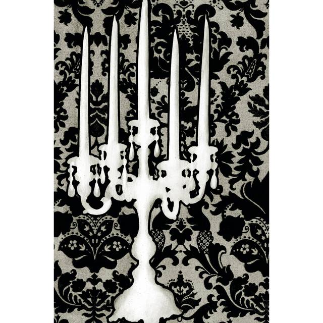 Patterned Candelabra II by Ethan Harper - Wrapped Canvas Graphic Art (30cm H x 20cm W x 3.8cm D)