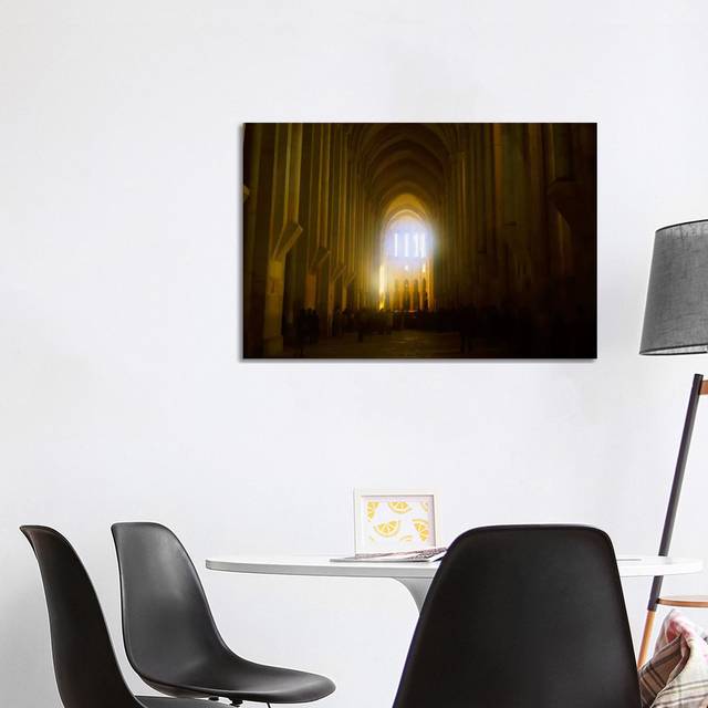 Group Of People In The Hallway Of A Cathedral, Alcobaca, Portugal (101.6 cm H x 66.04 cm W x 1.91 cm D)