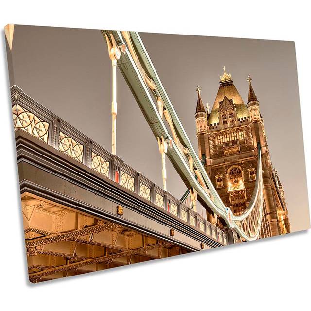 Tower Bridge London Landmark - Wrapped Canvas Photograph (40.6cm H x 61cm W)