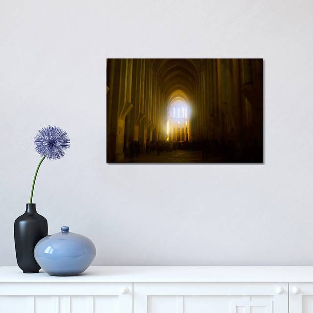 Group Of People In The Hallway Of A Cathedral, Alcobaca, Portugal (30.48 cm H x 45.72 cm W)