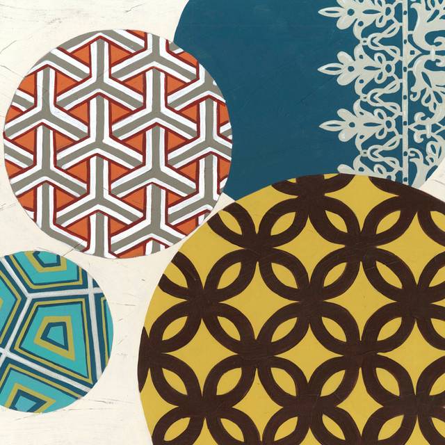 Paper Lanterns I by June Erica Vess - Wrapped Canvas Graphic Art (30cm H x 30cm W x 3.8cm D)
