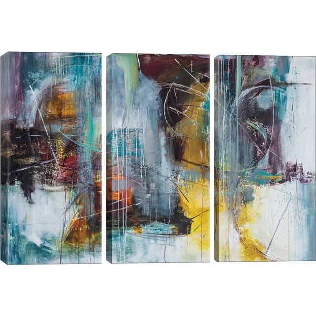&#39;Birdland&#39; Graphic Art Multi-Piece Image on Wapped Canvas (101.6cm H x 152.4cm W x 1.91cm D)