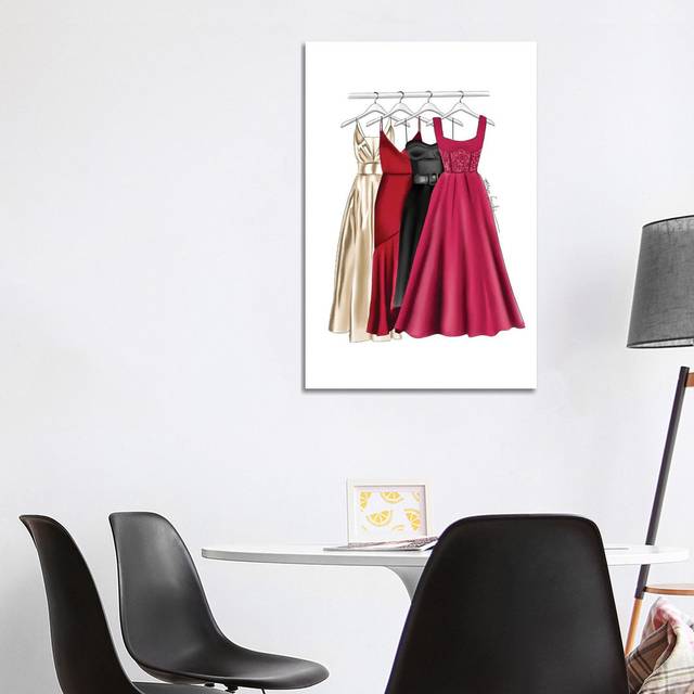 Dresses by Elza Fouche - Wrapped Canvas Graphic Art (101.6cm H x 66.04cm W x 1.91cm D)