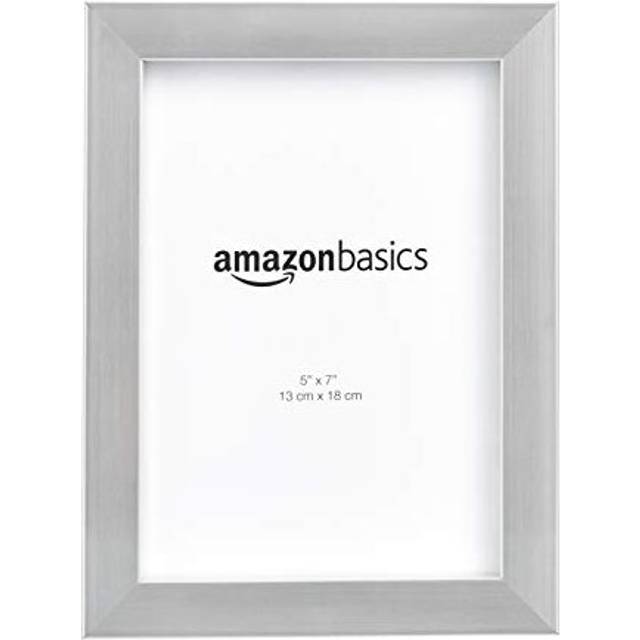 Amazon Basics Rectangular Photo Picture Frame  5 x 7  Pack of 2  Nicke