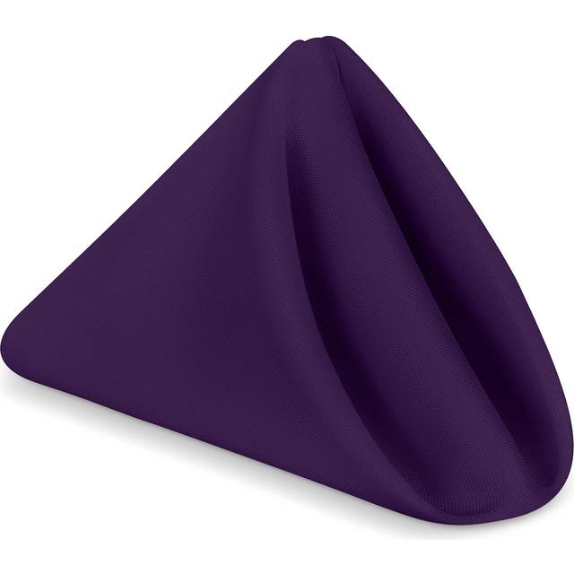Utopia Home [24 Pack  Purple] Cloth Napkins 17x17 Inches  100% Polyester Dinner Napkins with Hemmed Edges  Washable Napkins Ideal for Parties  Wedding