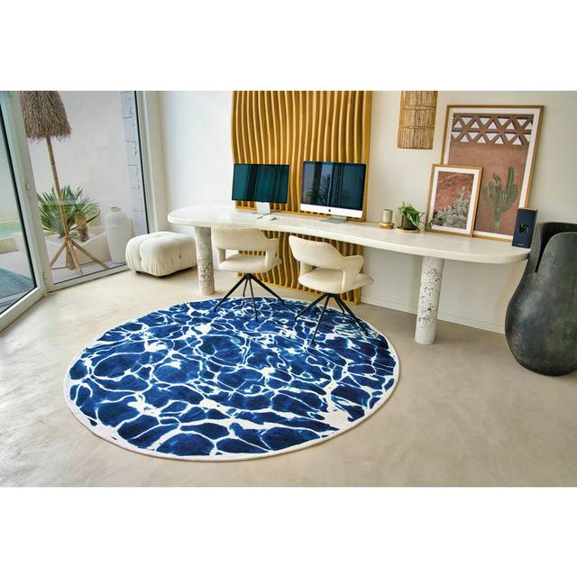 Surf Meditation 170 x 240 cm Rug - Grey (170x240cm)