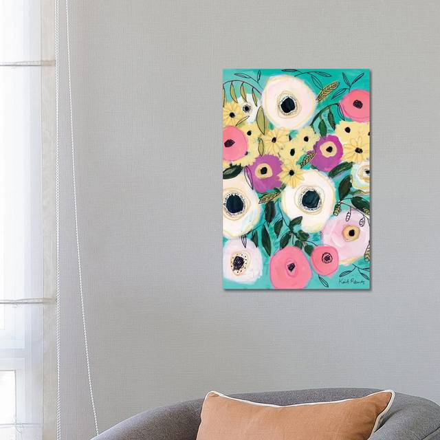 Wedding Bouquet by Kait Roberts - Wrapped Canvas Graphic Art (66.04cm H x 45.72cm W x 1.905cm D)