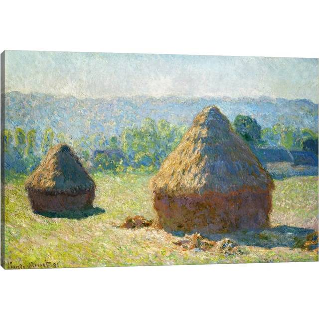 Haystack, End of the Summer by Claude Monet - Wrapped Canvas Art Prints (152.5cm H X 101.5cm W)