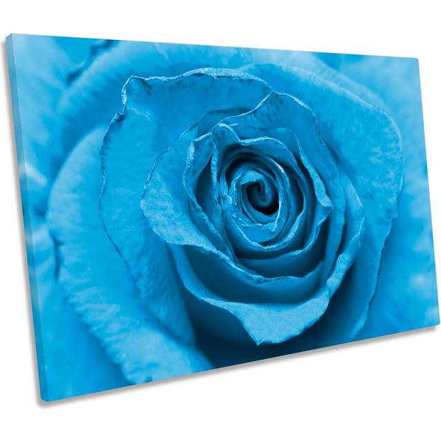 Floral Love Rose Flower CANVAS WALL ART Box Framed (61cm H x 91.4cm W x 4cm D)