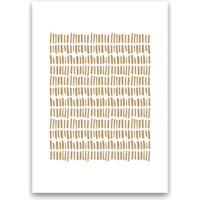 &#39;Ethno Sticks Sand&#39; - Graphic Art Print on Paper - No Frame (42cm H x 30cm W x 1cm D)