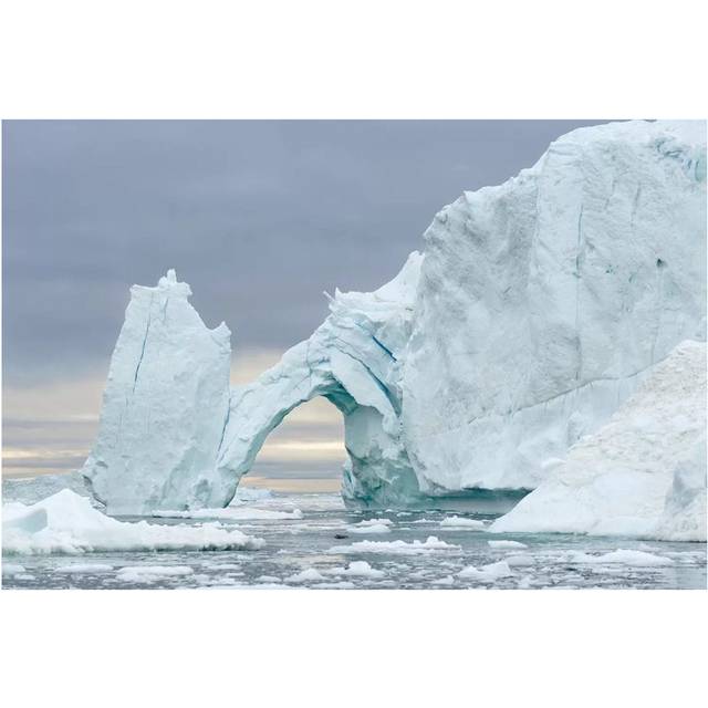 Ilulissat Icefjord at Disko Bay, Greenland, Danish Territory. by Martin Zwick - Wrapped Canvas Art Prints (152.5 cm H x 101.5 cm W)