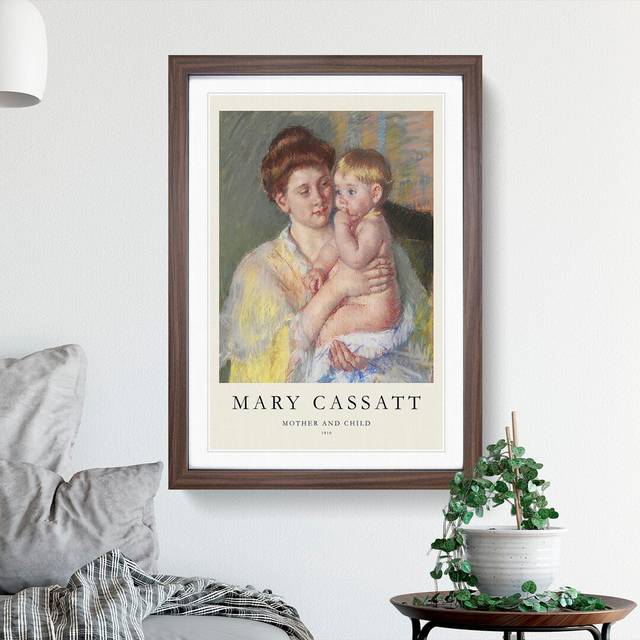 Mother and Child Vol.4 Print by Mary Cassatt - Picture Frame Painting (48cm H x 36cm W x 2cm D)