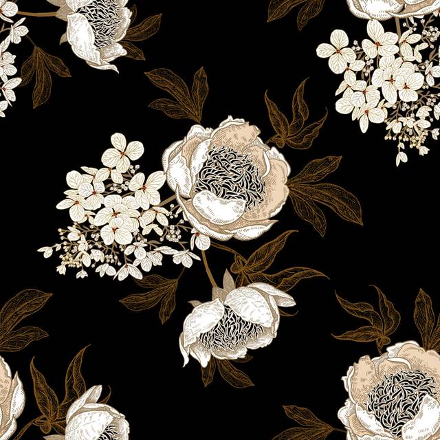 Alchiba Peonies And Hydrangea Flowers by MarinaVorontsova - Wrapped Canvas Graphic Art (30cm H x 30cm W x 3.8cm D)
