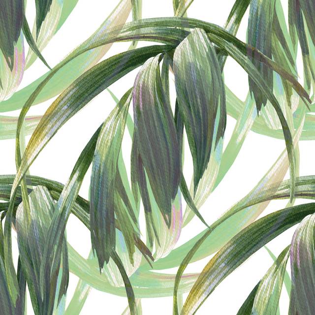 Abbondio Leaves in Watercolor - Wrapped Canvas Painting (91cm H x 91cm W x 3.8cm D)