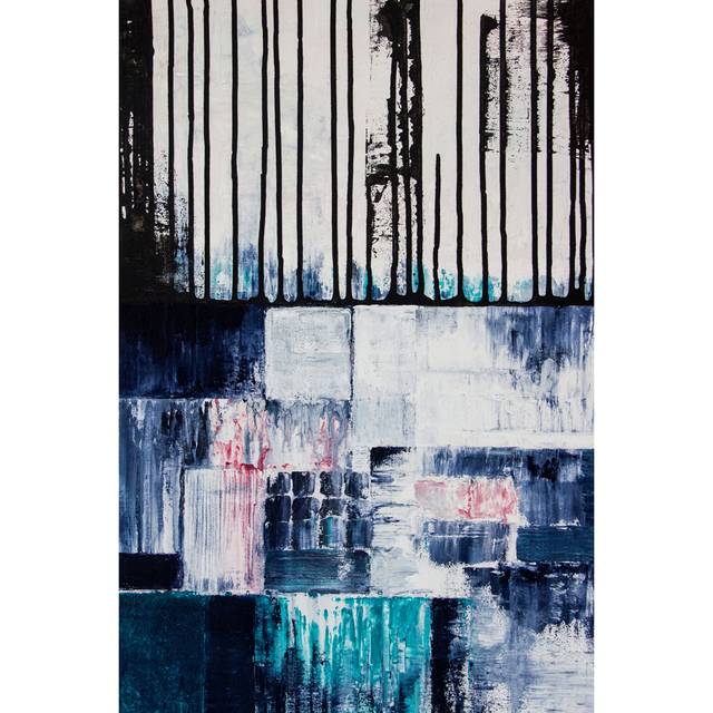 Abstract Acrylic Painting On Canvas - Wrapped Canvas Art Prints (46cm H x 30cm W x 3.8cm D)