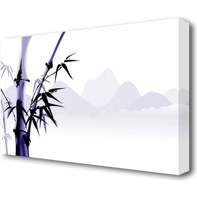&#39;Bamboo Mountains Ethnic&#39; Graphic Art Print on Wrapped Canvas (50.8 cm H x 81.3cm W)