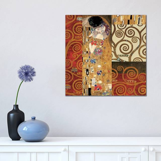 Klimt Details (The Kiss) - Print (45.72 cm H x 45.72 cm W x 3.175 cm D)