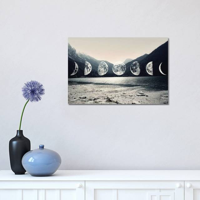 Moonlight Mountains by Emanuela Carratoni - Wrapped Canvas Photograph (30.48 cm H x 45.72 cm W)