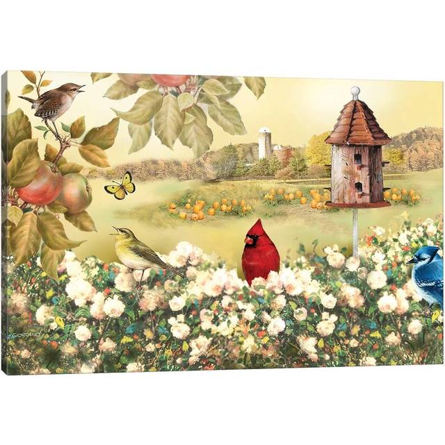 Above the Flowers by Giordano Studios - Wrapped Canvas Art Prints (30.48cm H x 45.72cm W)