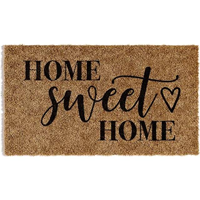 Barnyard Designs Home Sweet Home Door Mat,Â Indoor/Outdoor Non-Slip Rug, Front Door Welcome Mat for Outside Porch Entrance, Home Entryway Farmhouse
