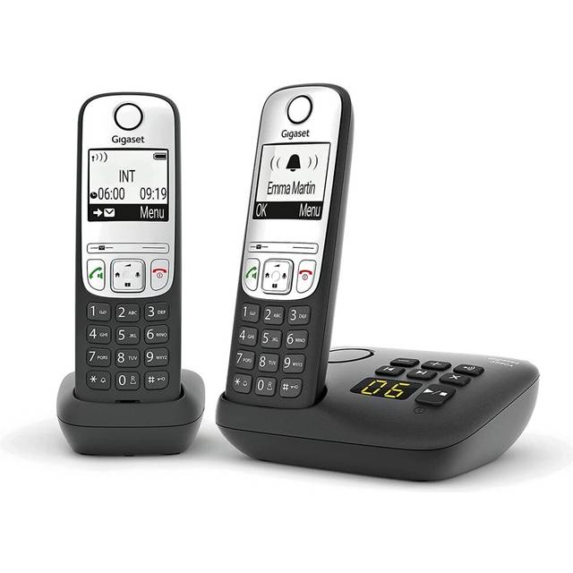 Gigaset A690A Cordless Phone, Twin Handset with Answer Machine