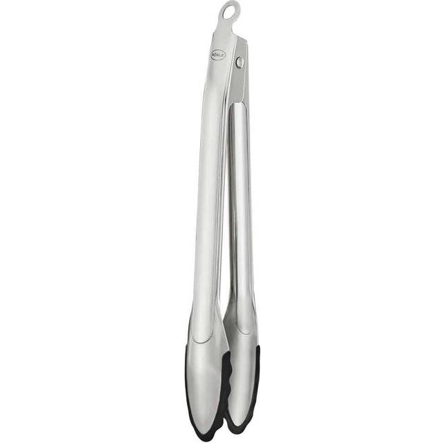 Rösle Gourmet Tongs 23 cm with Silicone Edge - Stainless Steel
