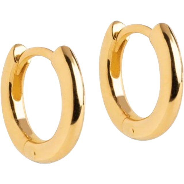 ENAMEL Copenhagen Chunky Hoop Earrings, Gold