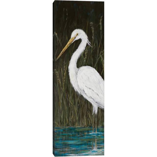 White Egret DRC190-1PC3 (152.4cm H x 50.8cm W)